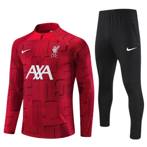 liverpool 22-23 red training suit kid size